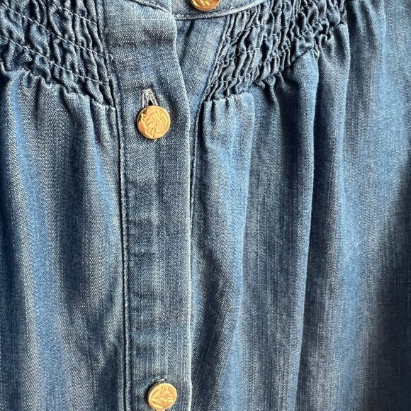 DRAPER JAMES - ELBOW SLEEVE BUTTON FRONT TOP - SIZE S - Picture 7 of 8